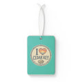 Cedar Key Car Air Freshener — "I  Love Cedar Key"