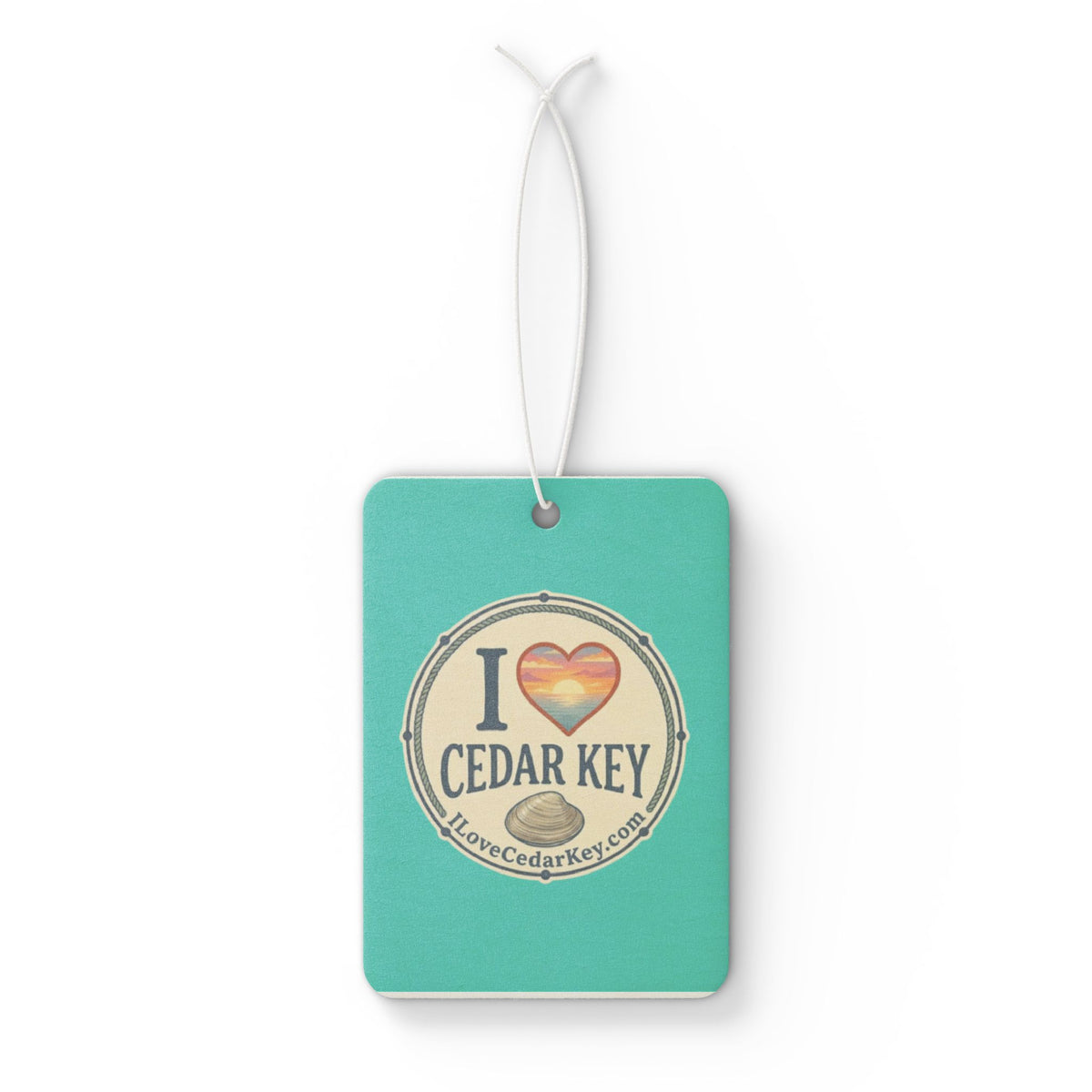 Cedar Key Car Air Freshener — "I  Love Cedar Key"