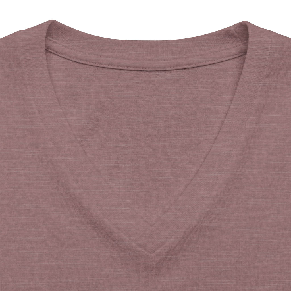I Love Cedar Key Women's Relaxed V-Neck Tee — Soft Heathered Everyday Shirt