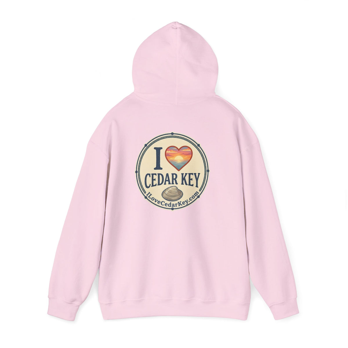 Hoodie - I  Love Cedar Key logo Pullover