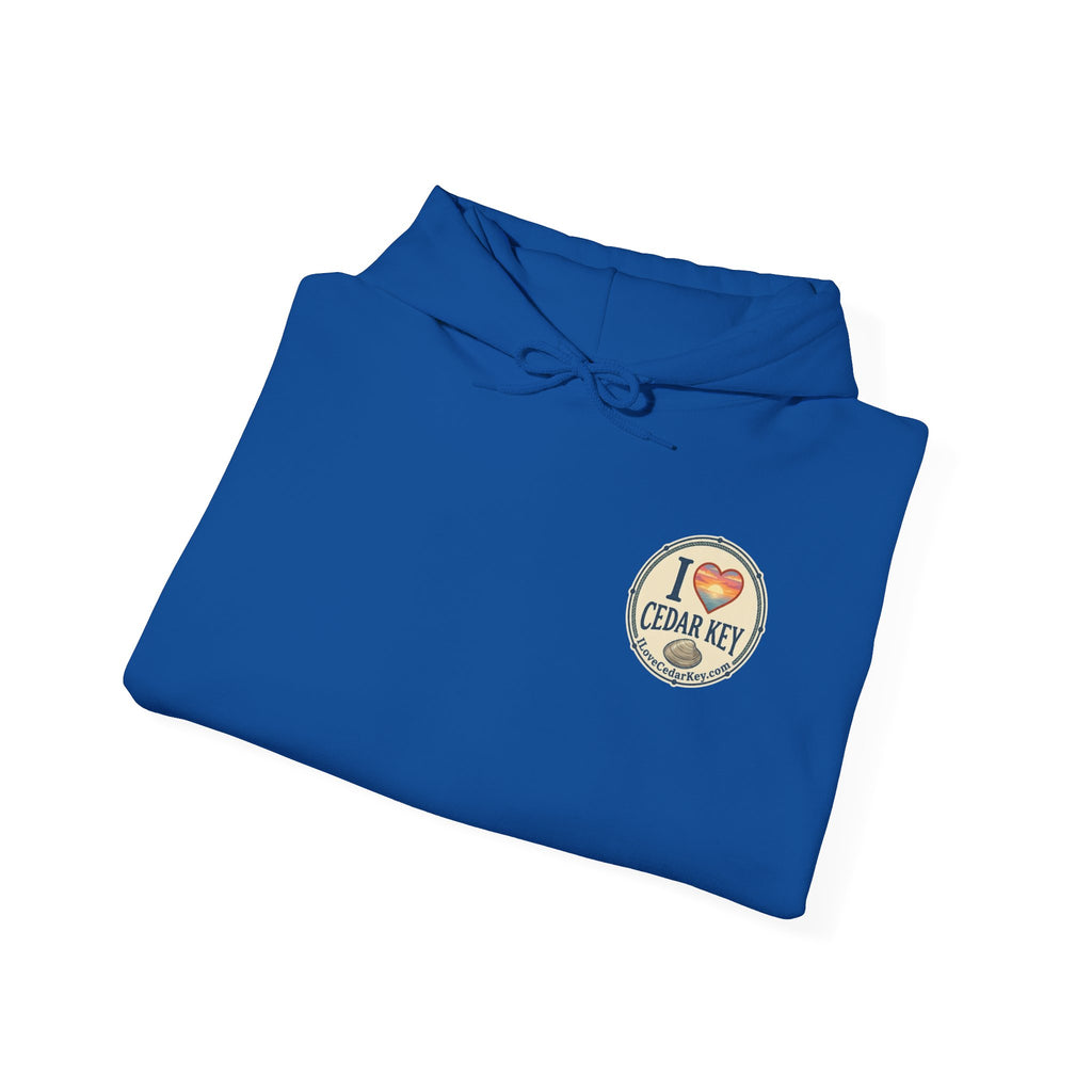 Hoodie - I  Love Cedar Key logo Pullover