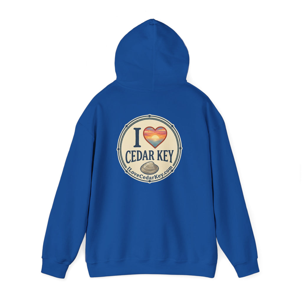 Hoodie - I  Love Cedar Key logo Pullover