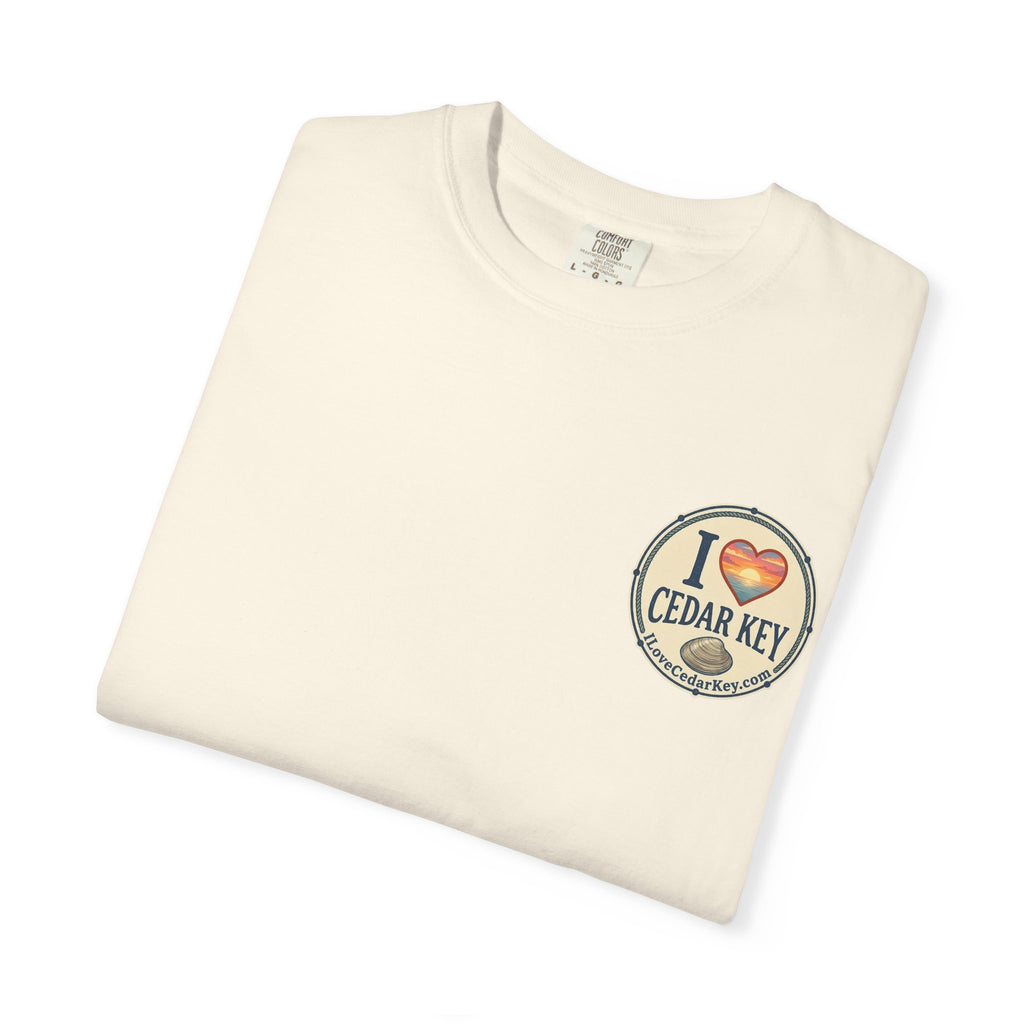 Official "I Love Cedar Key" Logo T-Shirt | Coastal Florida Tee