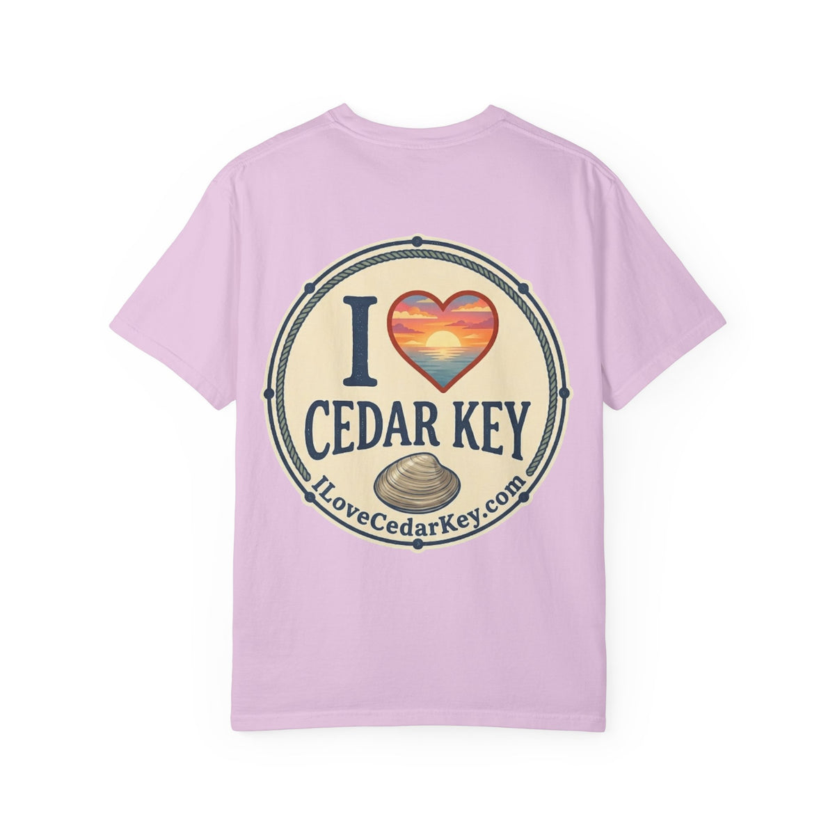 Official "I Love Cedar Key" Logo T-Shirt | Coastal Florida Tee