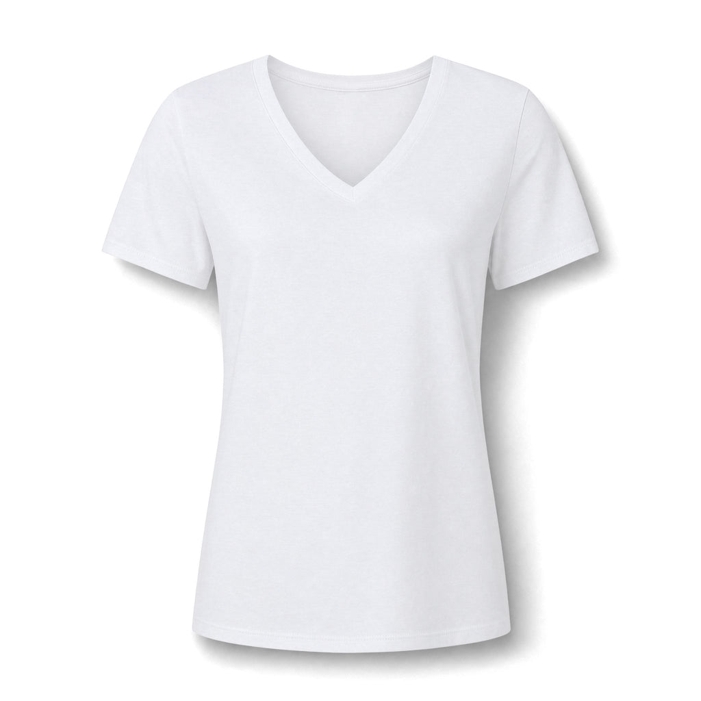 I Love Cedar Key Women's Relaxed V-Neck Tee — Soft Heathered Everyday Shirt