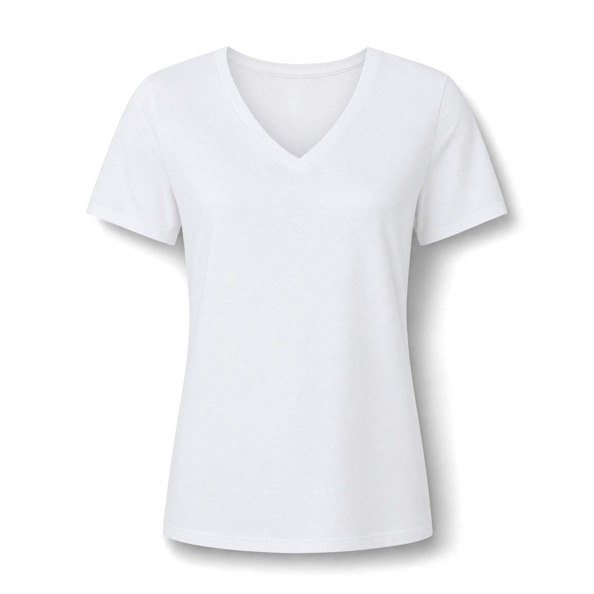 I Love Cedar Key Women's Relaxed V-Neck Tee — Soft Heathered Everyday Shirt