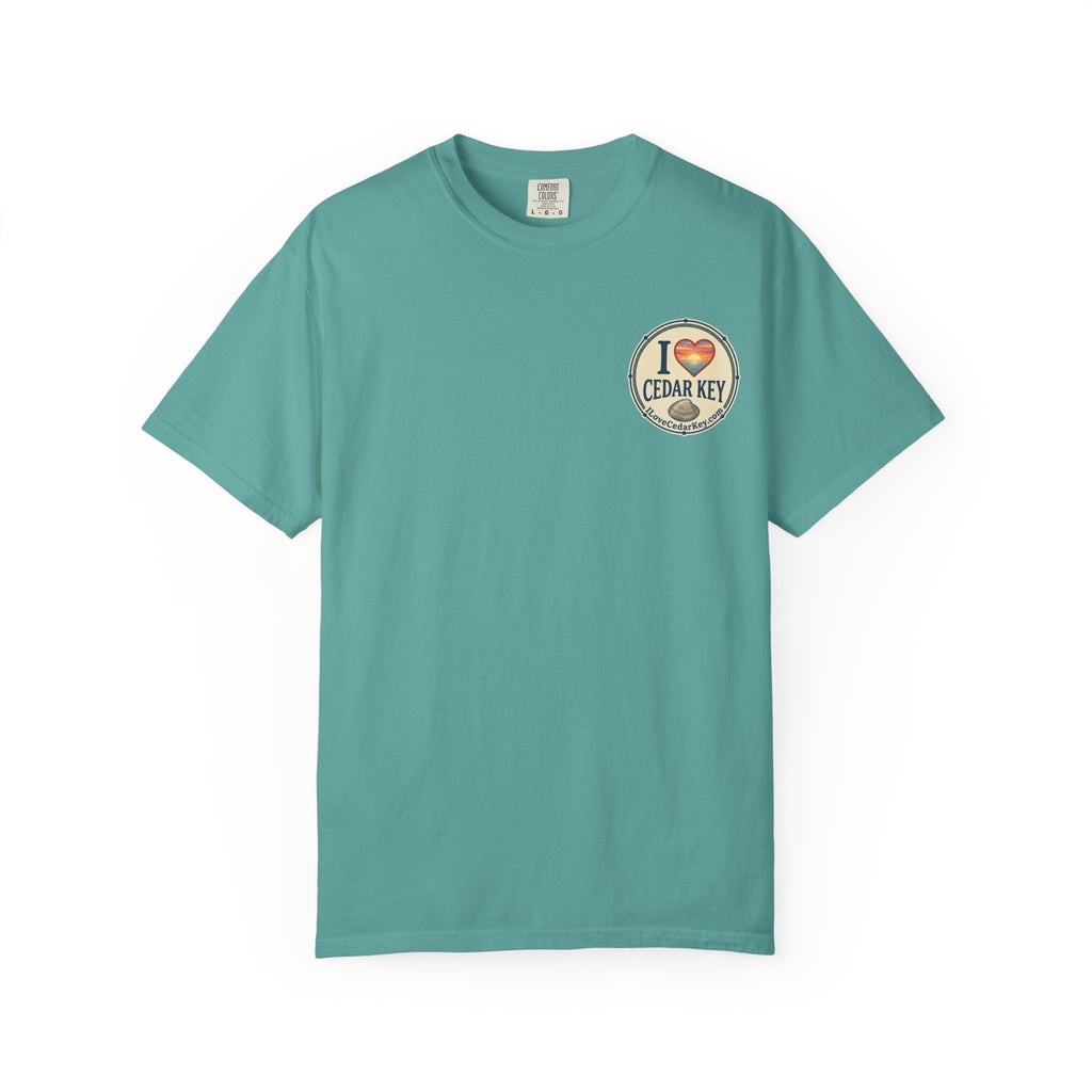 Official "I Love Cedar Key" Logo T-Shirt | Coastal Florida Tee