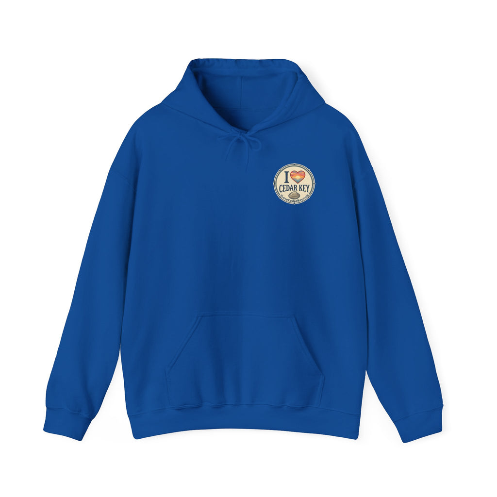 Hoodie - I  Love Cedar Key logo Pullover