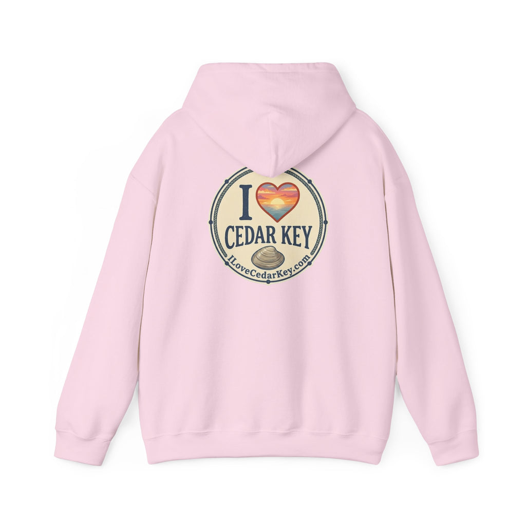 Hoodie - I  Love Cedar Key logo Pullover