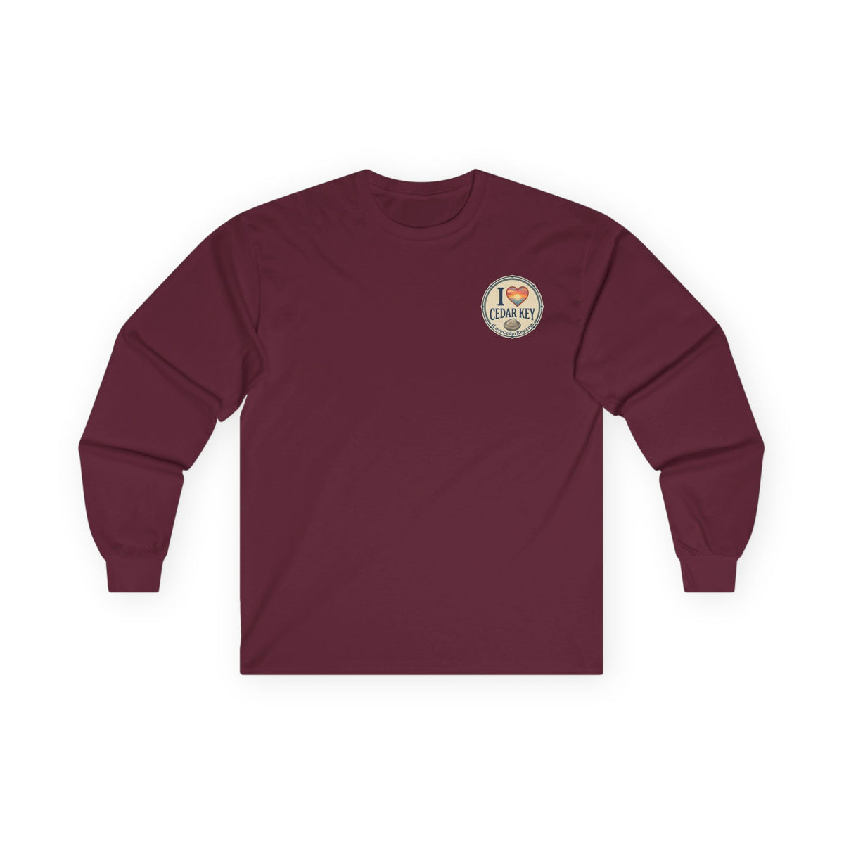 Official I Love Cedar Key logo  — Long Sleeve T-Shirt