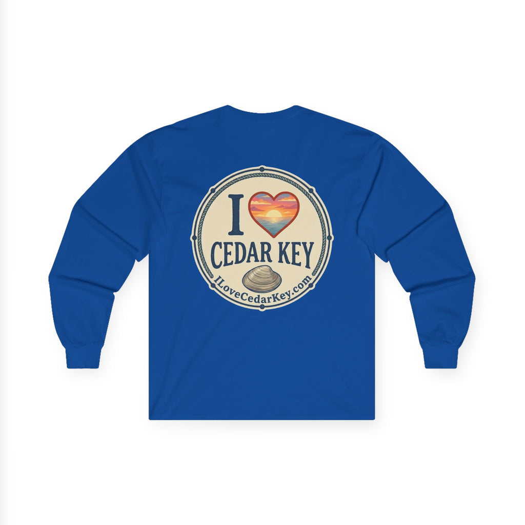 Official I Love Cedar Key logo  — Long Sleeve T-Shirt