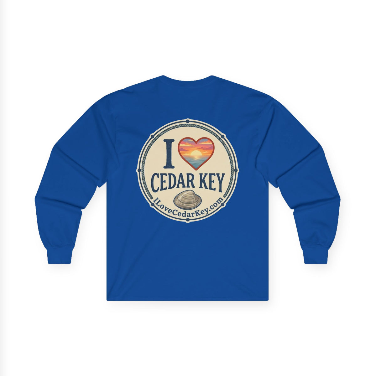 Official I Love Cedar Key logo  — Long Sleeve T-Shirt
