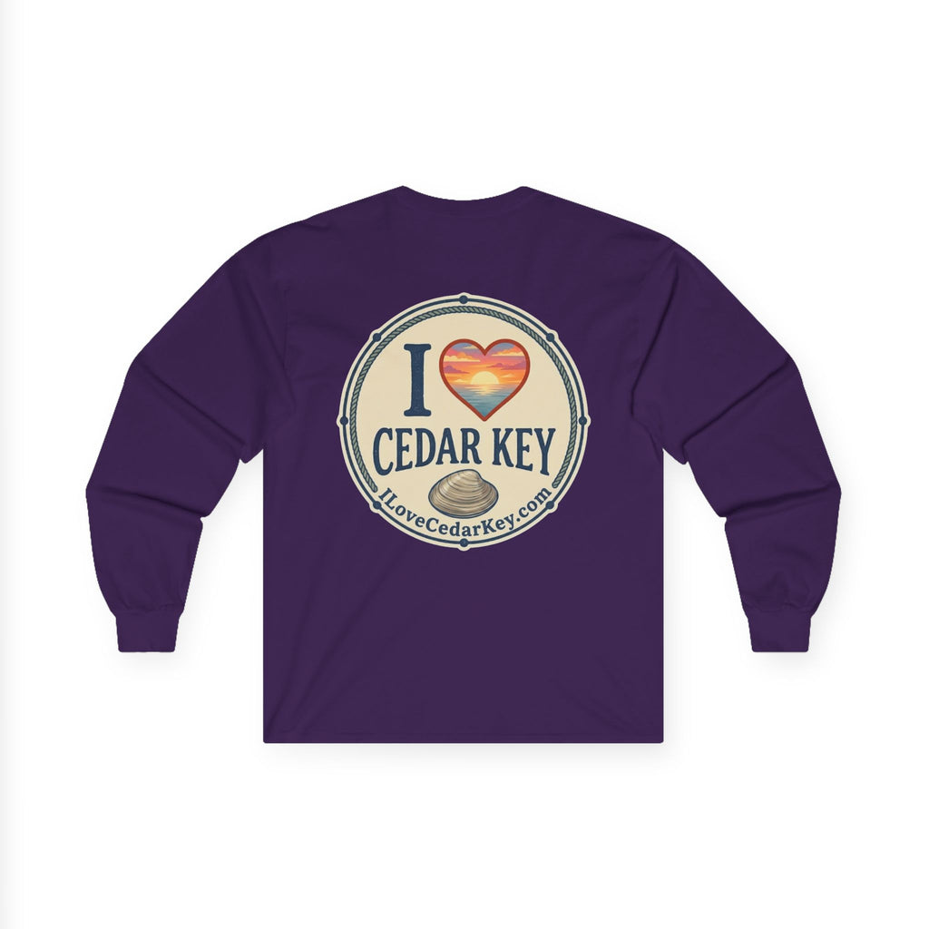 Official I Love Cedar Key logo  — Long Sleeve T-Shirt
