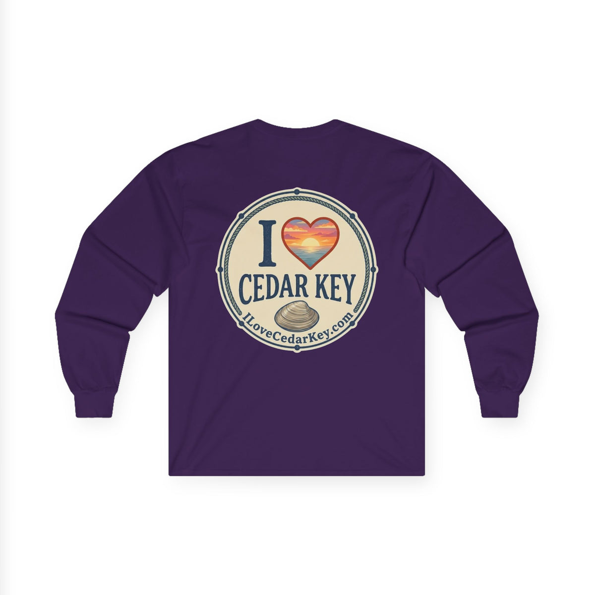 Official I Love Cedar Key logo  — Long Sleeve T-Shirt