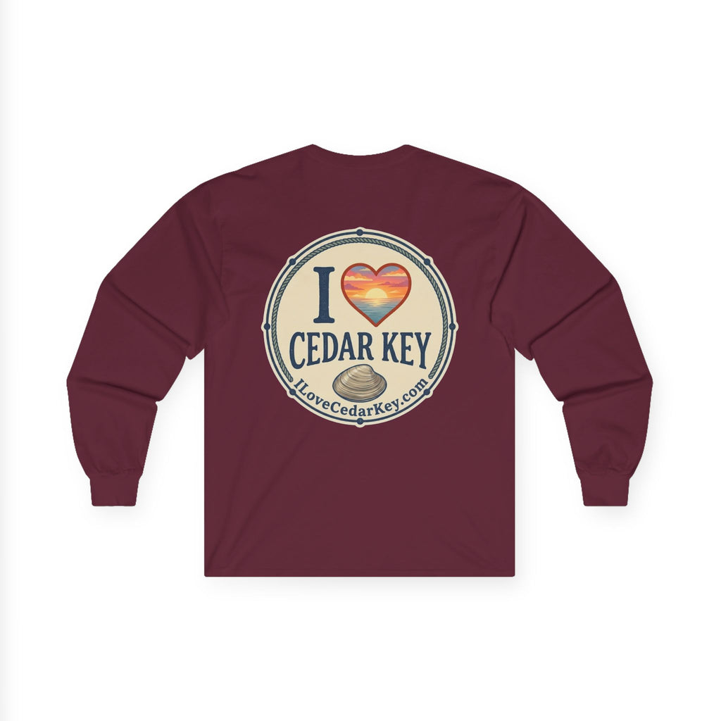 Official I Love Cedar Key logo  — Long Sleeve T-Shirt