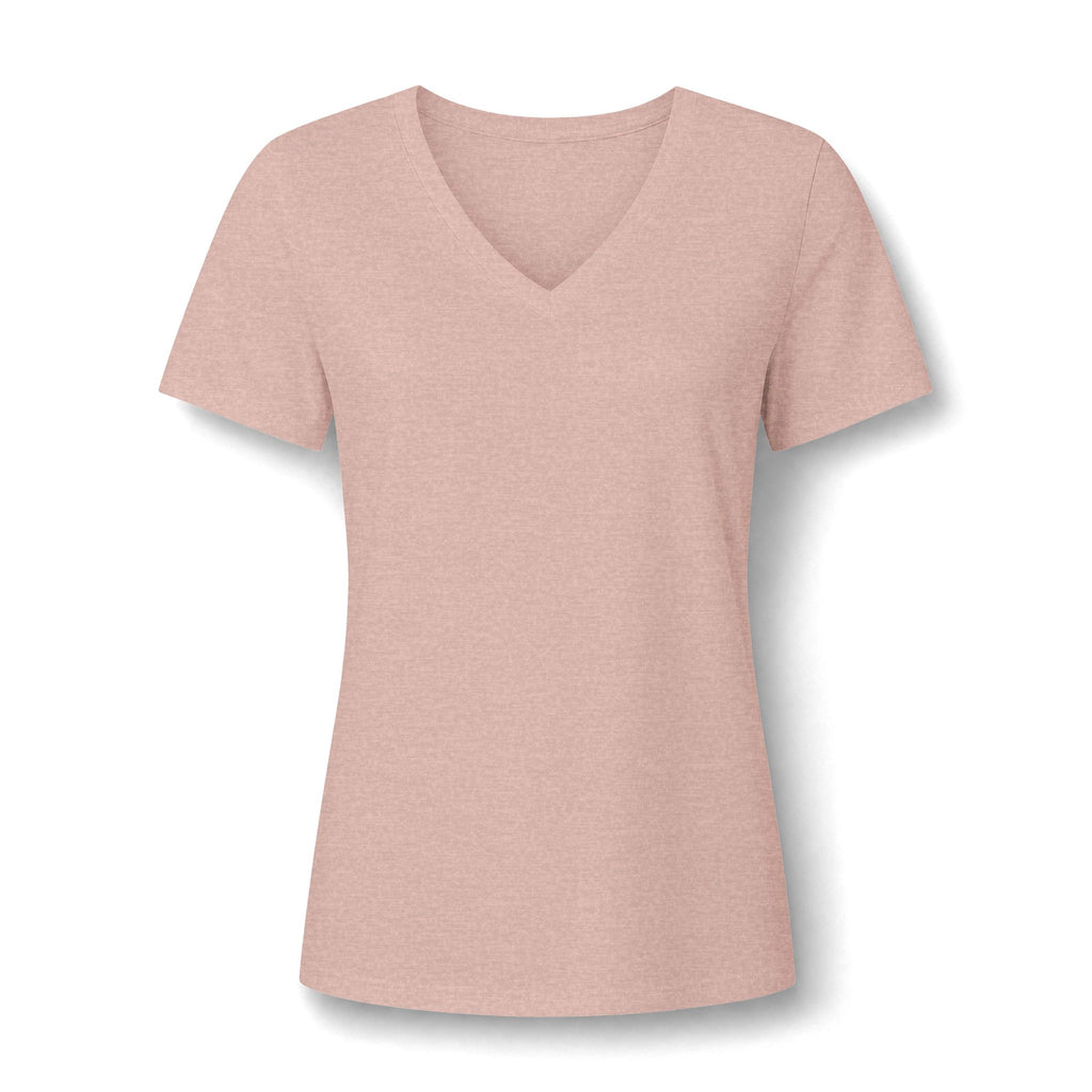 I Love Cedar Key Women's Relaxed V-Neck Tee — Soft Heathered Everyday Shirt
