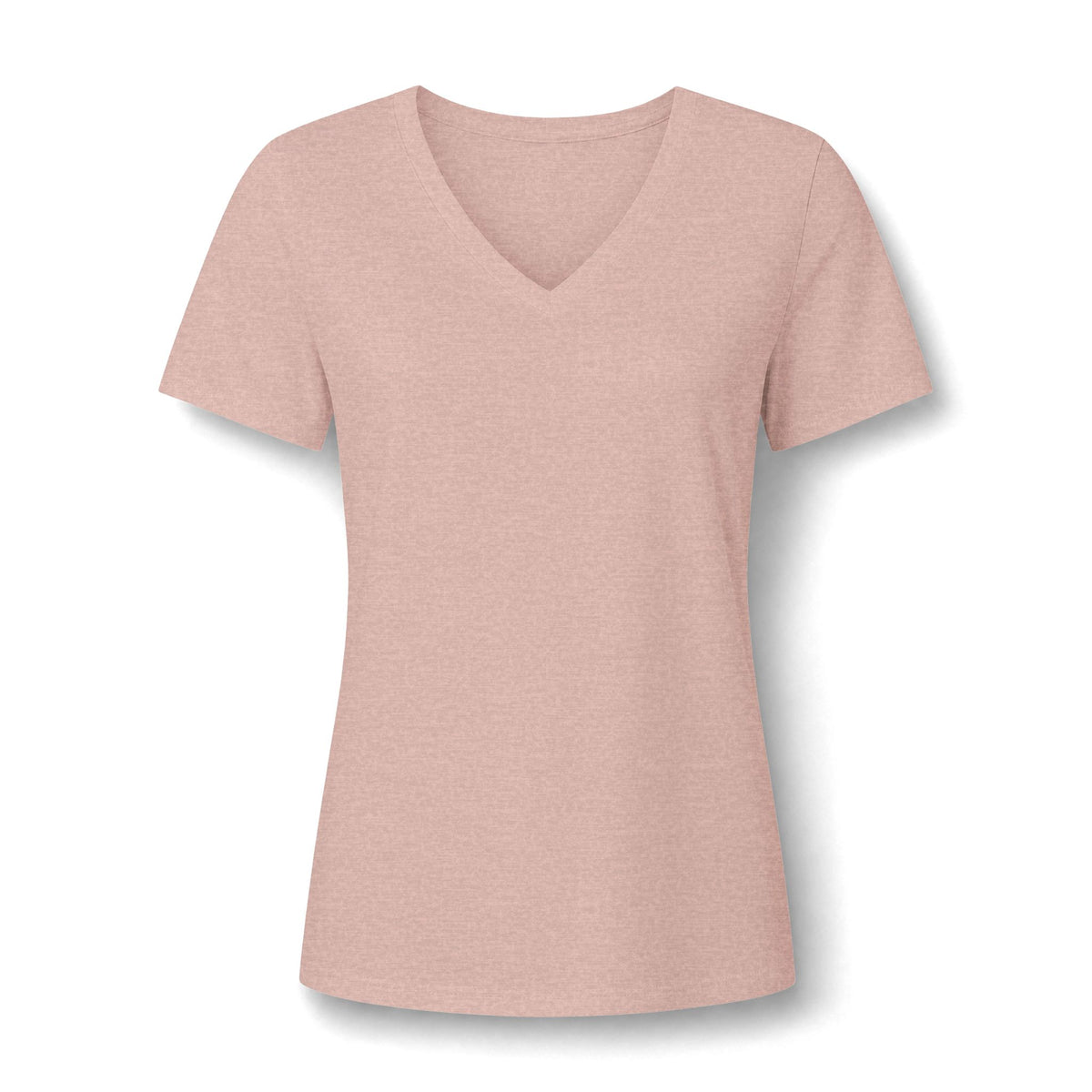 I Love Cedar Key Women's Relaxed V-Neck Tee — Soft Heathered Everyday Shirt
