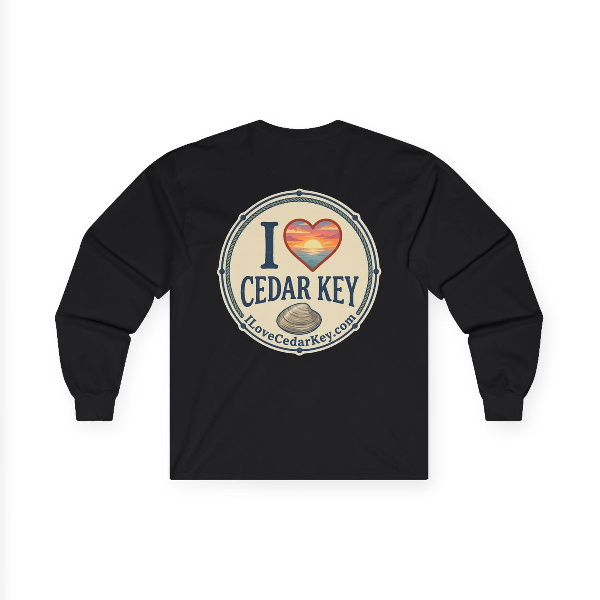 Official I Love Cedar Key logo  — Long Sleeve T-Shirt
