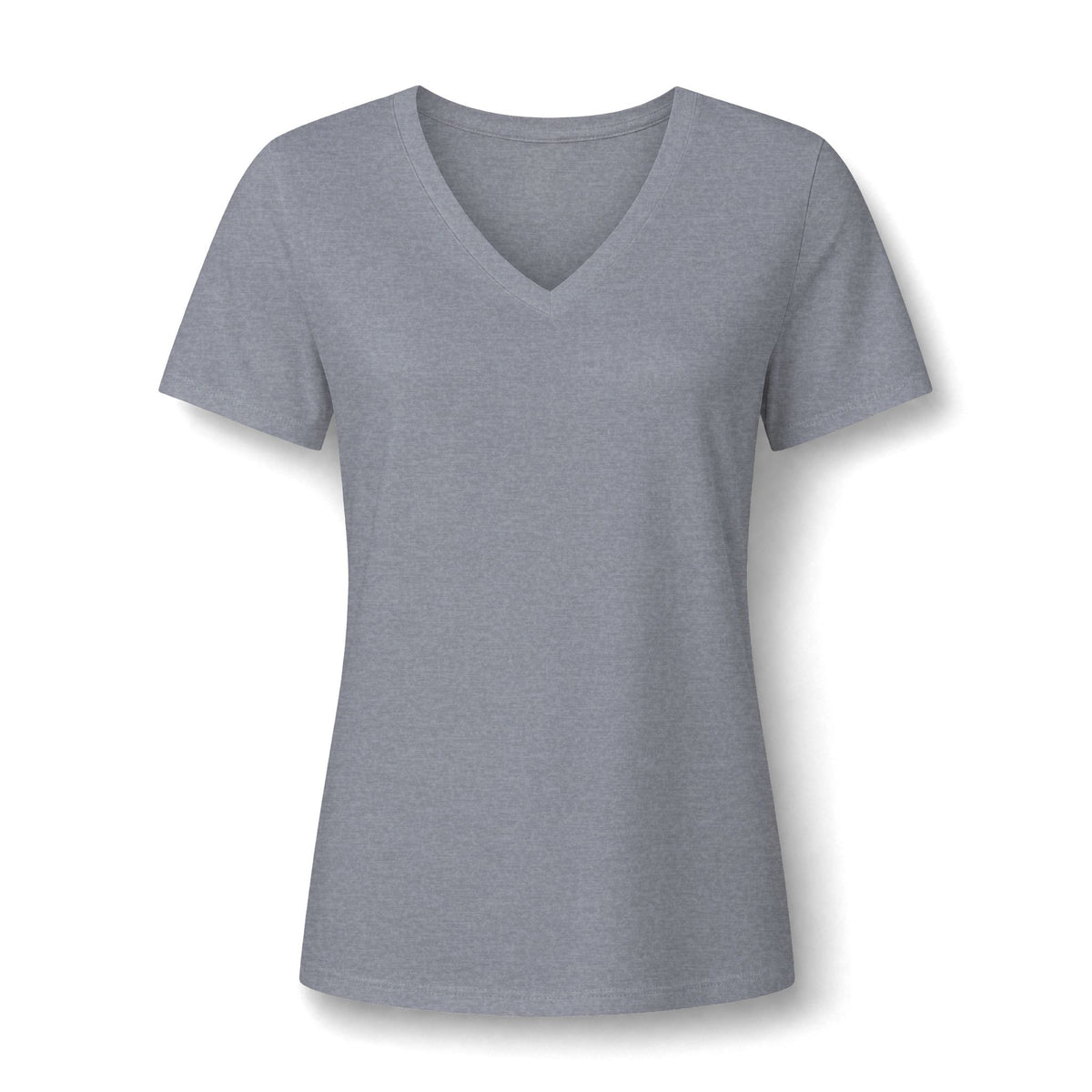 I Love Cedar Key Women's Relaxed V-Neck Tee — Soft Heathered Everyday Shirt