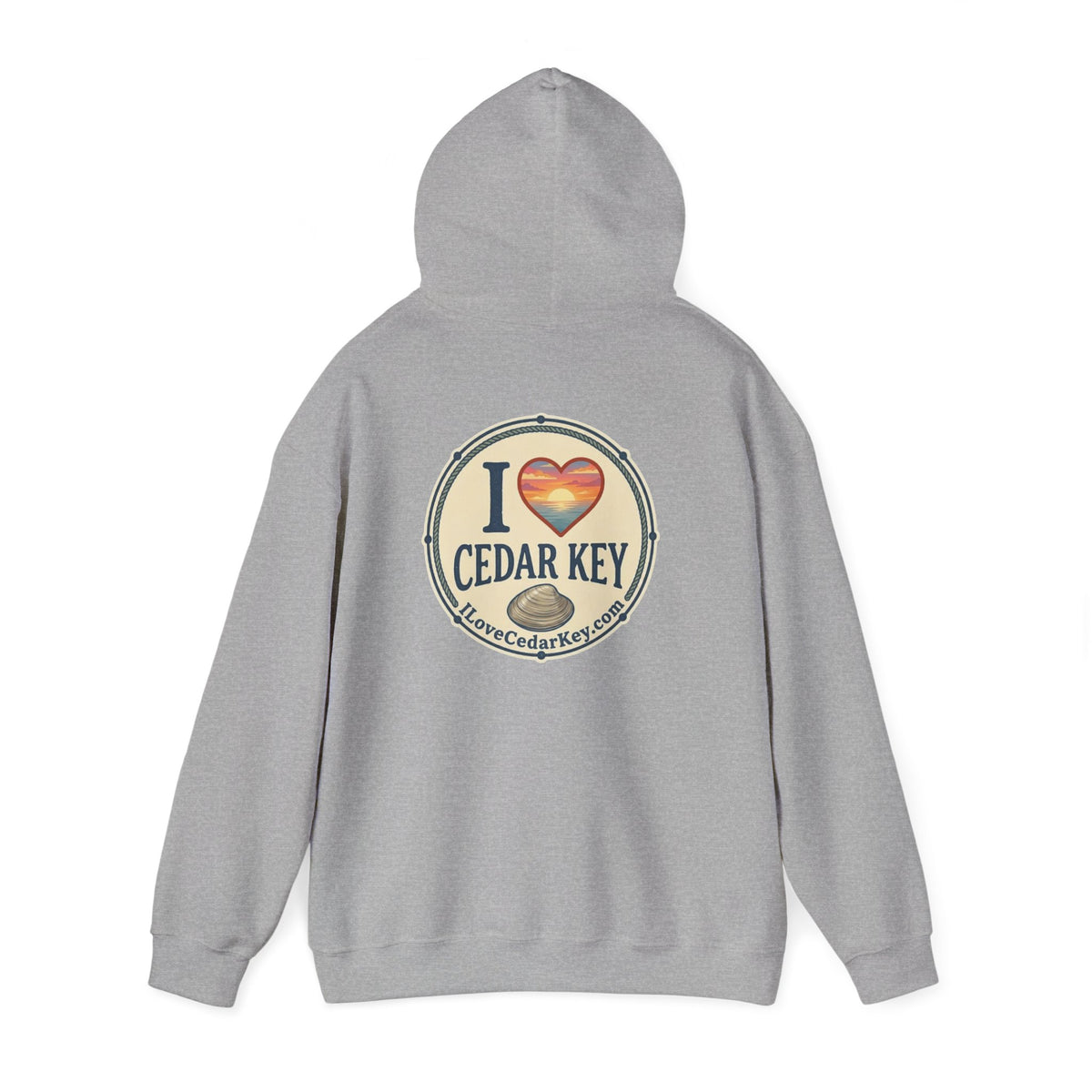 Hoodie - I  Love Cedar Key logo Pullover