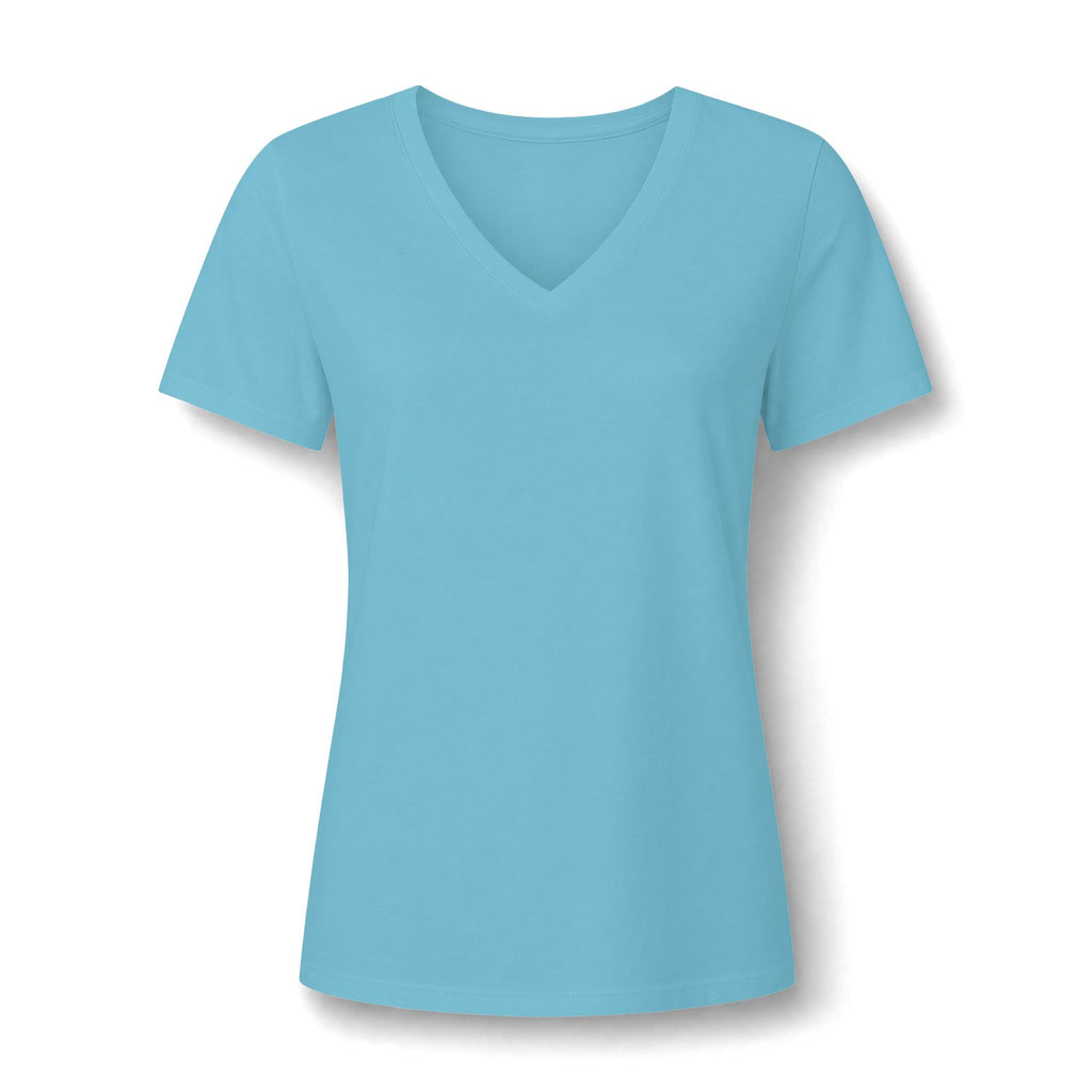 I Love Cedar Key Women's Relaxed V-Neck Tee — Soft Heathered Everyday Shirt