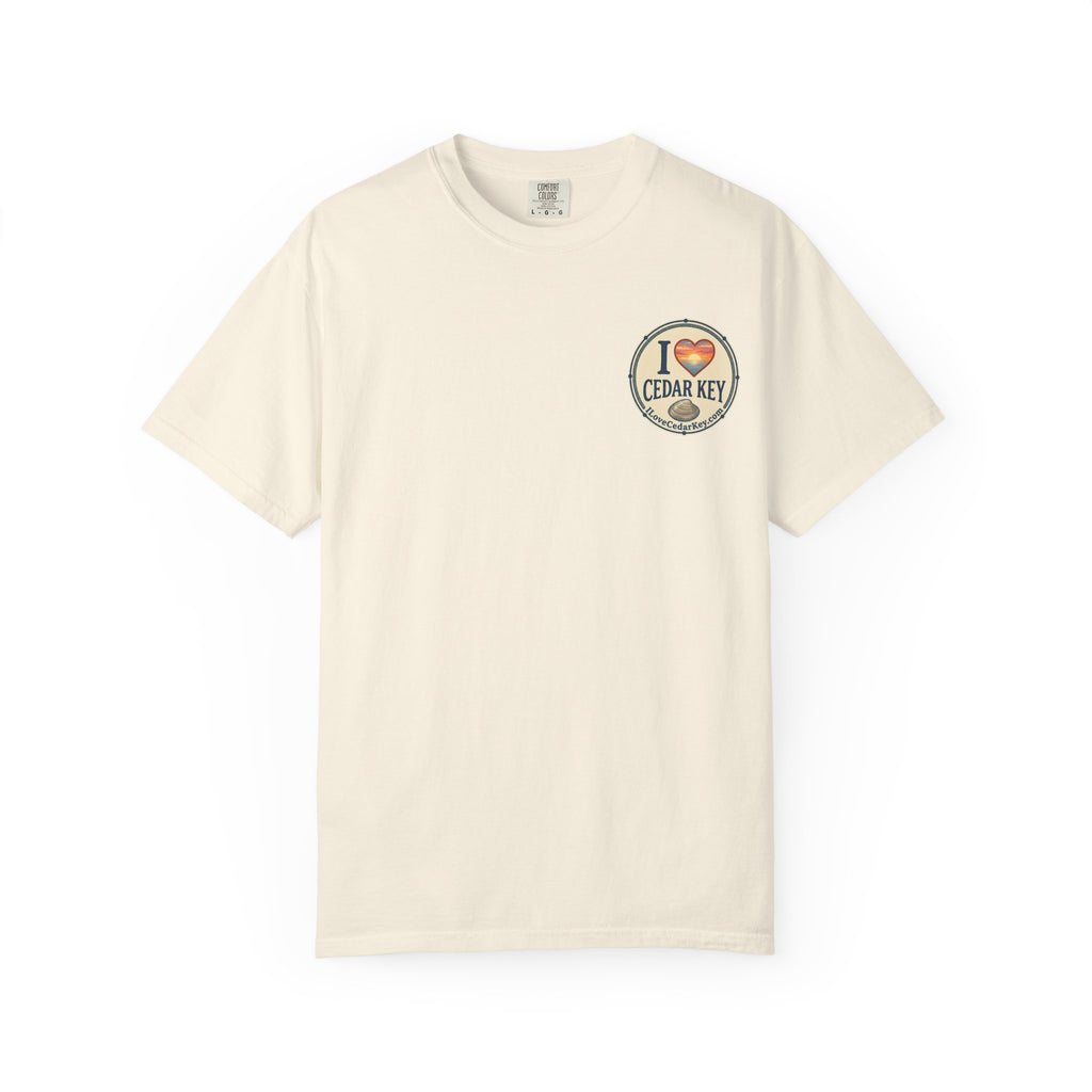 Official "I Love Cedar Key" Logo T-Shirt | Coastal Florida Tee