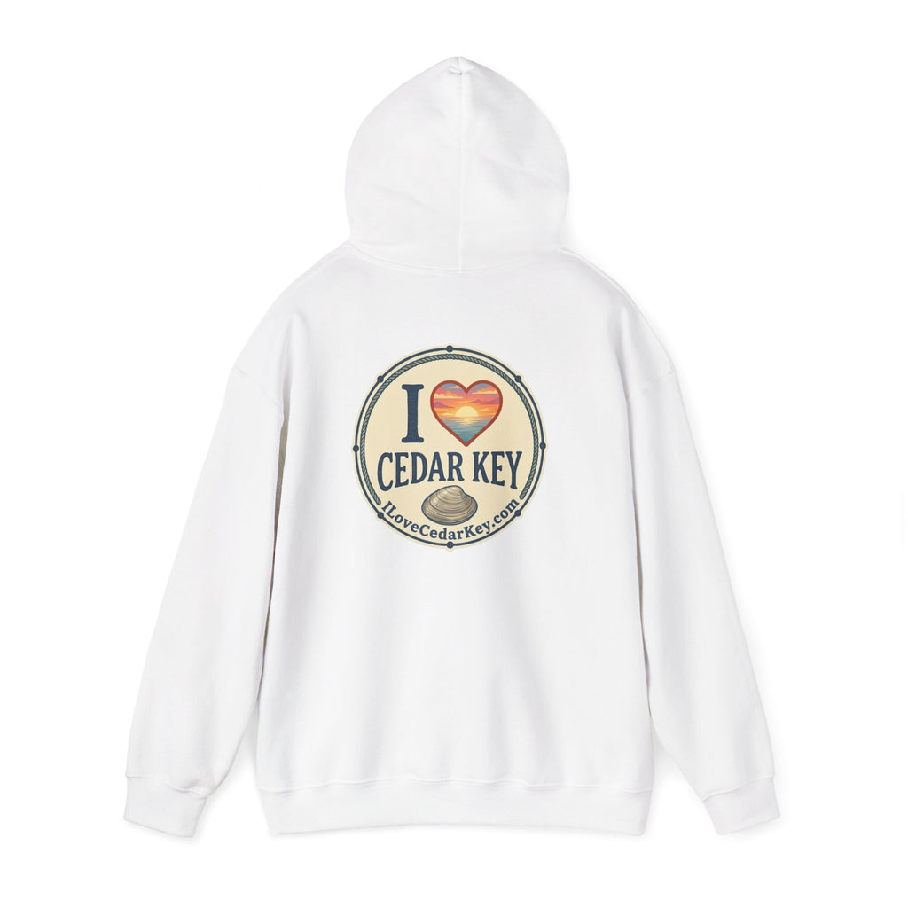 Hoodie - I  Love Cedar Key logo Pullover