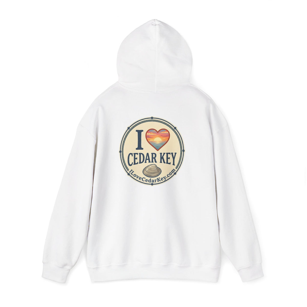 Hoodie - I  Love Cedar Key logo Pullover