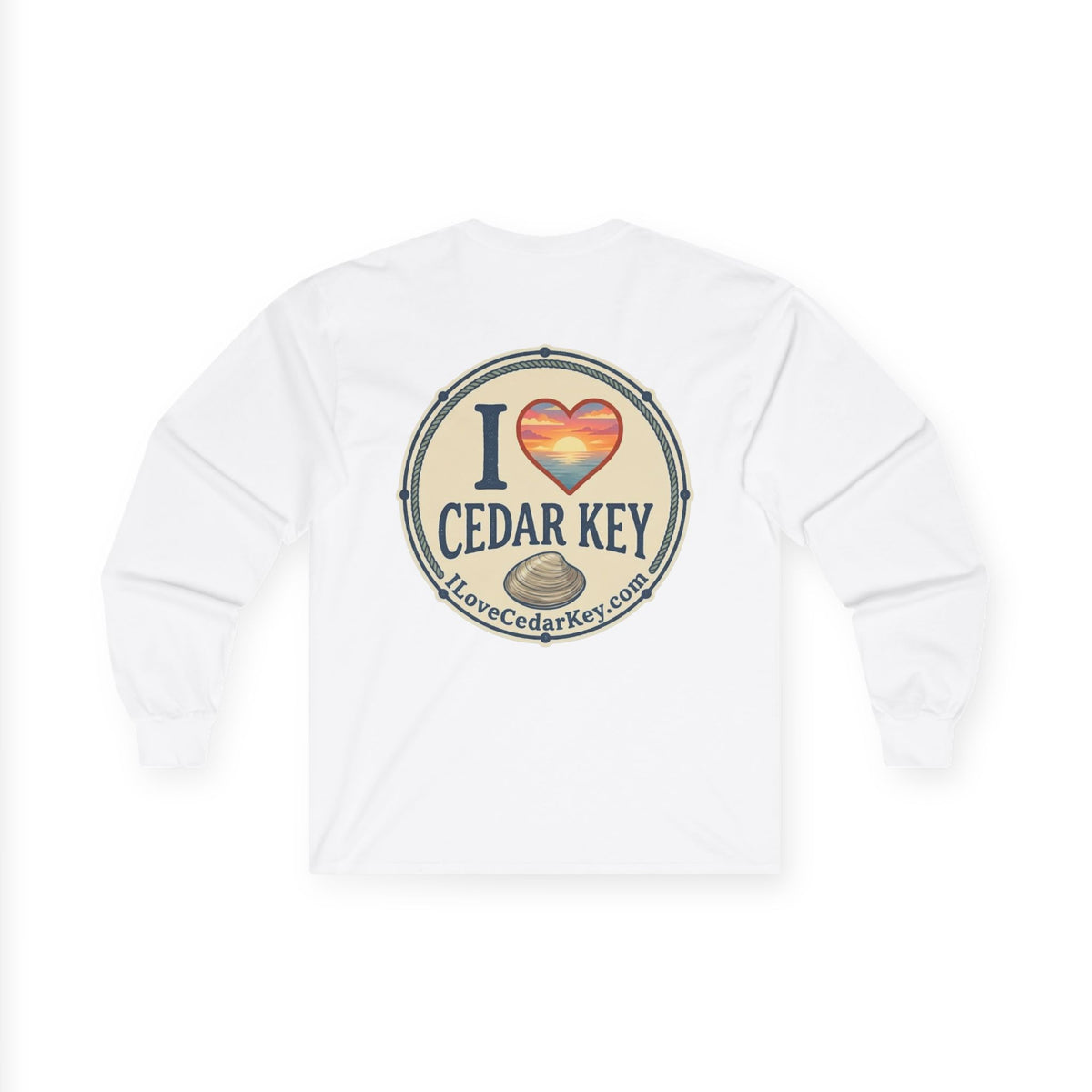 Official I Love Cedar Key logo  — Long Sleeve T-Shirt