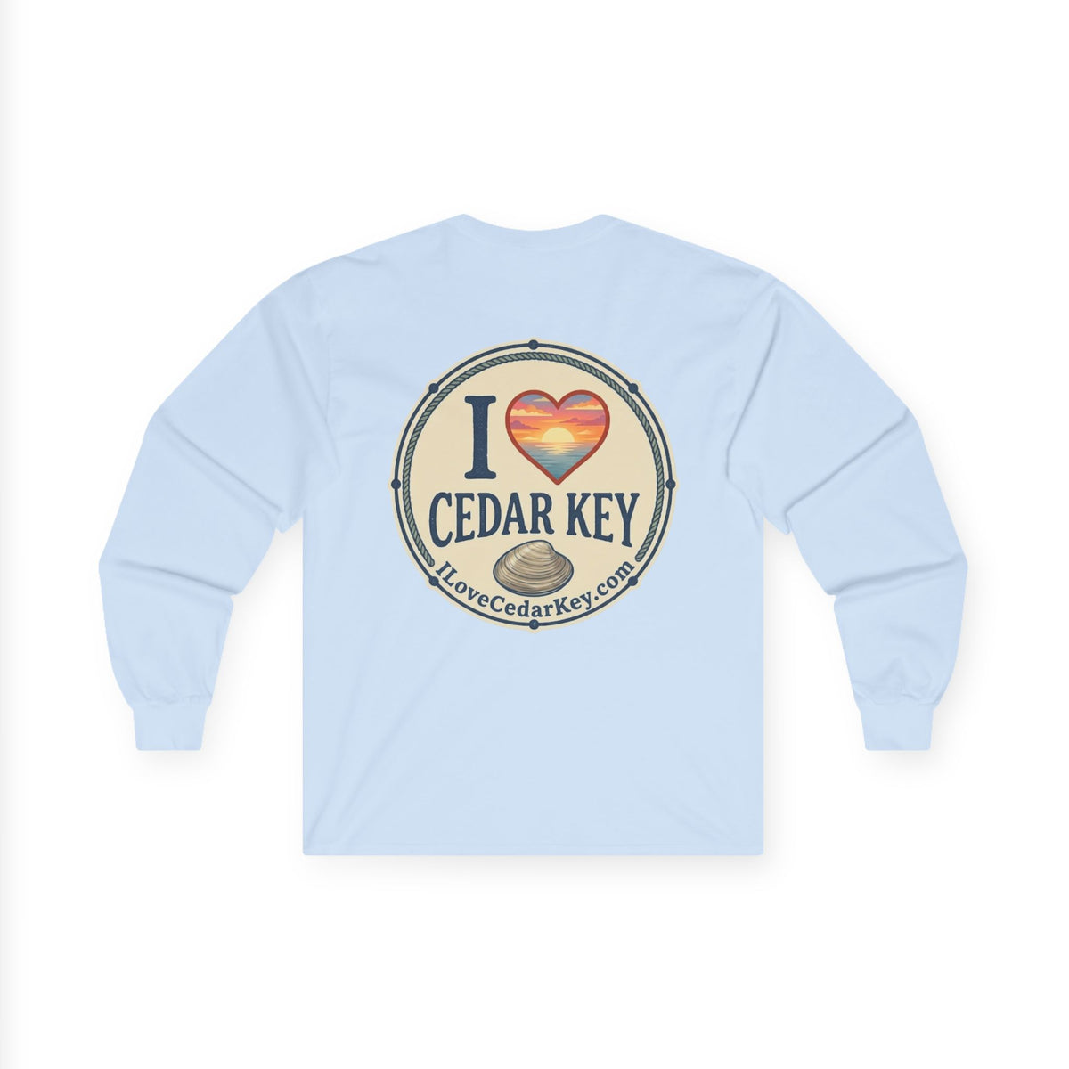 Official I Love Cedar Key logo  — Long Sleeve T-Shirt