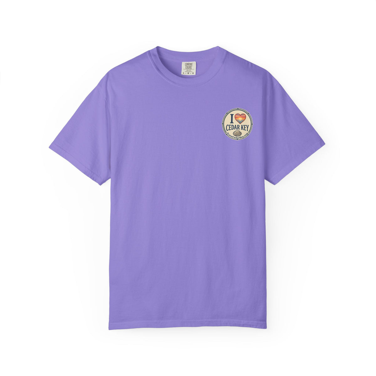 Official I Love Cedar Key logo Souvenir T-Shirt — Beach Tee