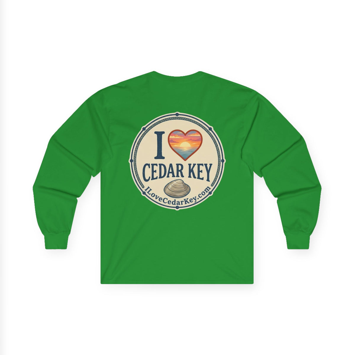Official I Love Cedar Key logo  — Long Sleeve T-Shirt