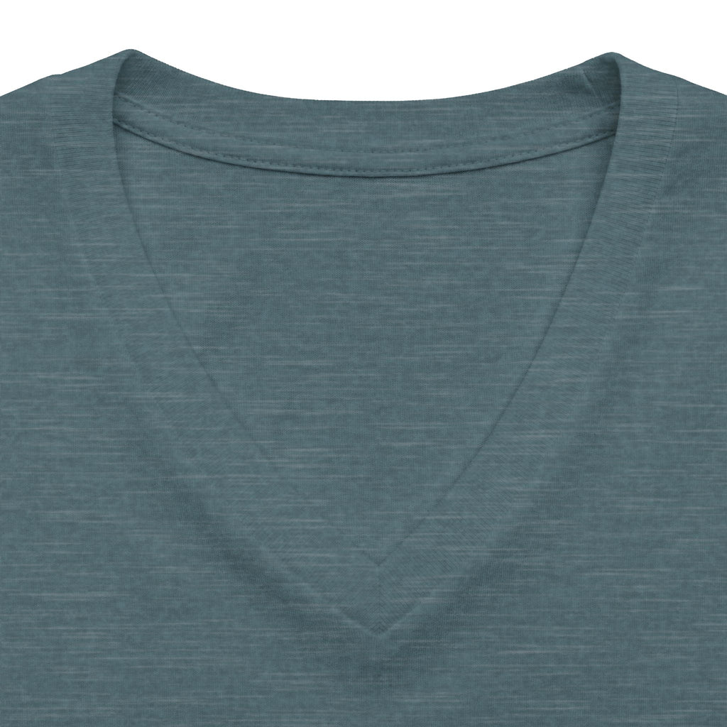I Love Cedar Key Women's Relaxed V-Neck Tee — Soft Heathered Everyday Shirt