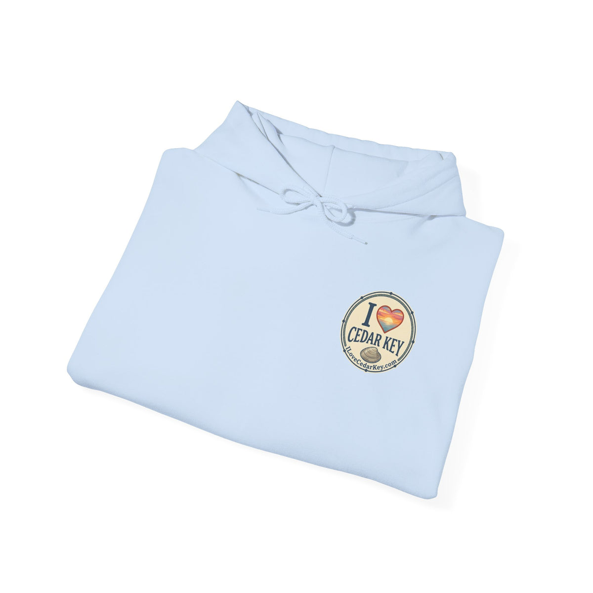 Hoodie - I  Love Cedar Key logo Pullover