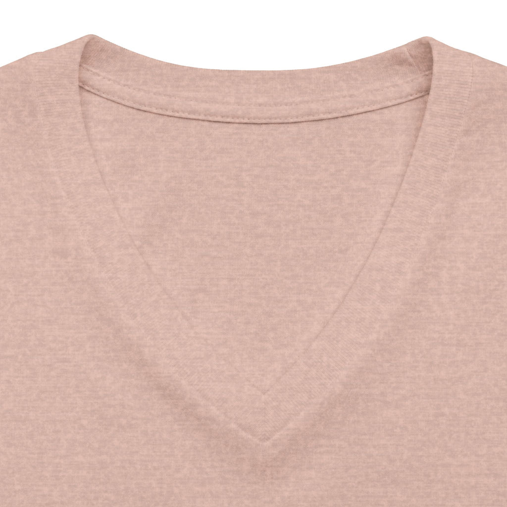 I Love Cedar Key Women's Relaxed V-Neck Tee — Soft Heathered Everyday Shirt
