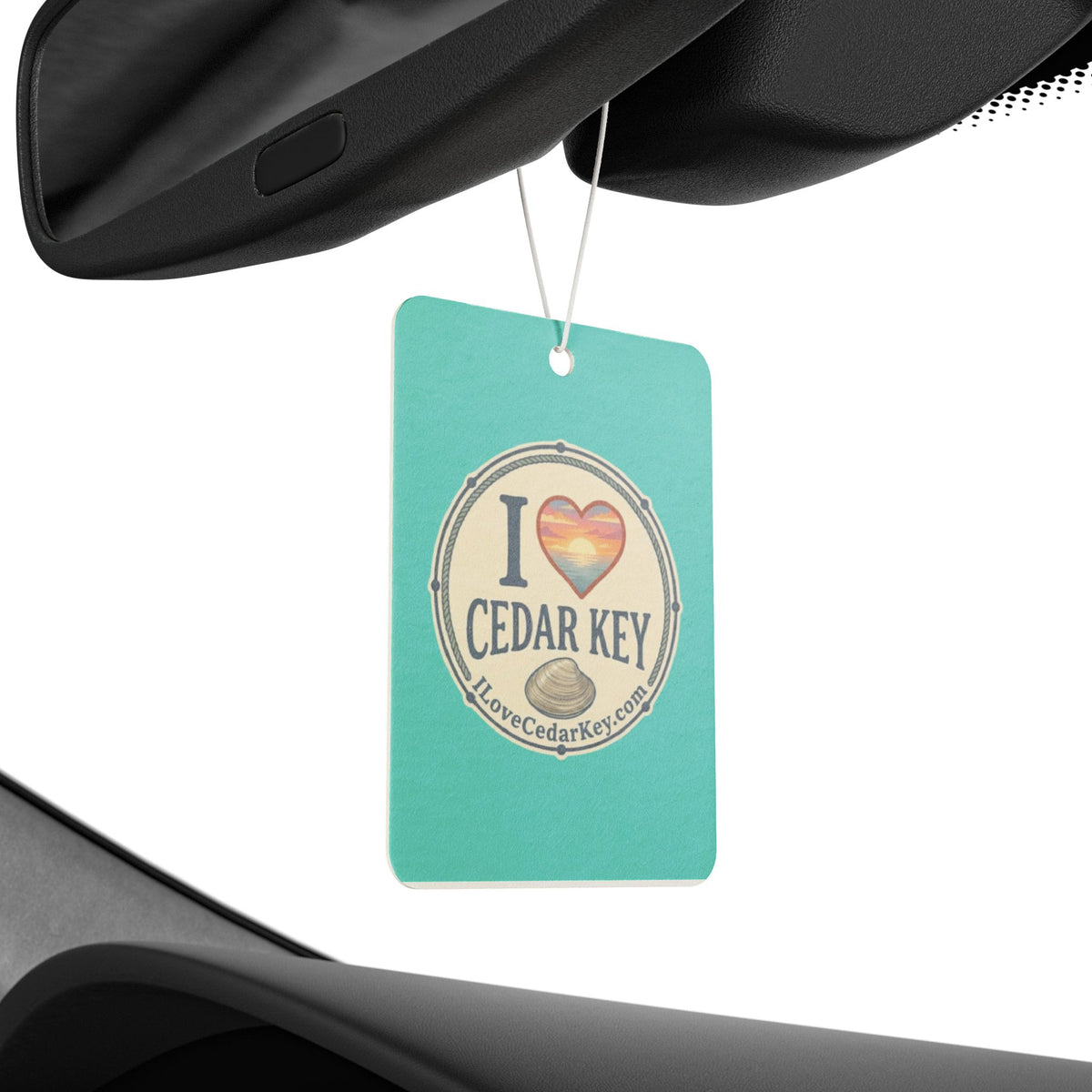 Cedar Key Car Air Freshener — "I  Love Cedar Key"