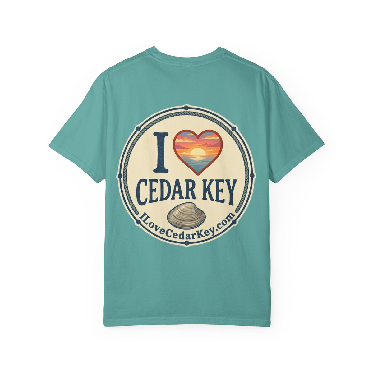 Official "I Love Cedar Key" Logo T-Shirt | Coastal Florida Tee