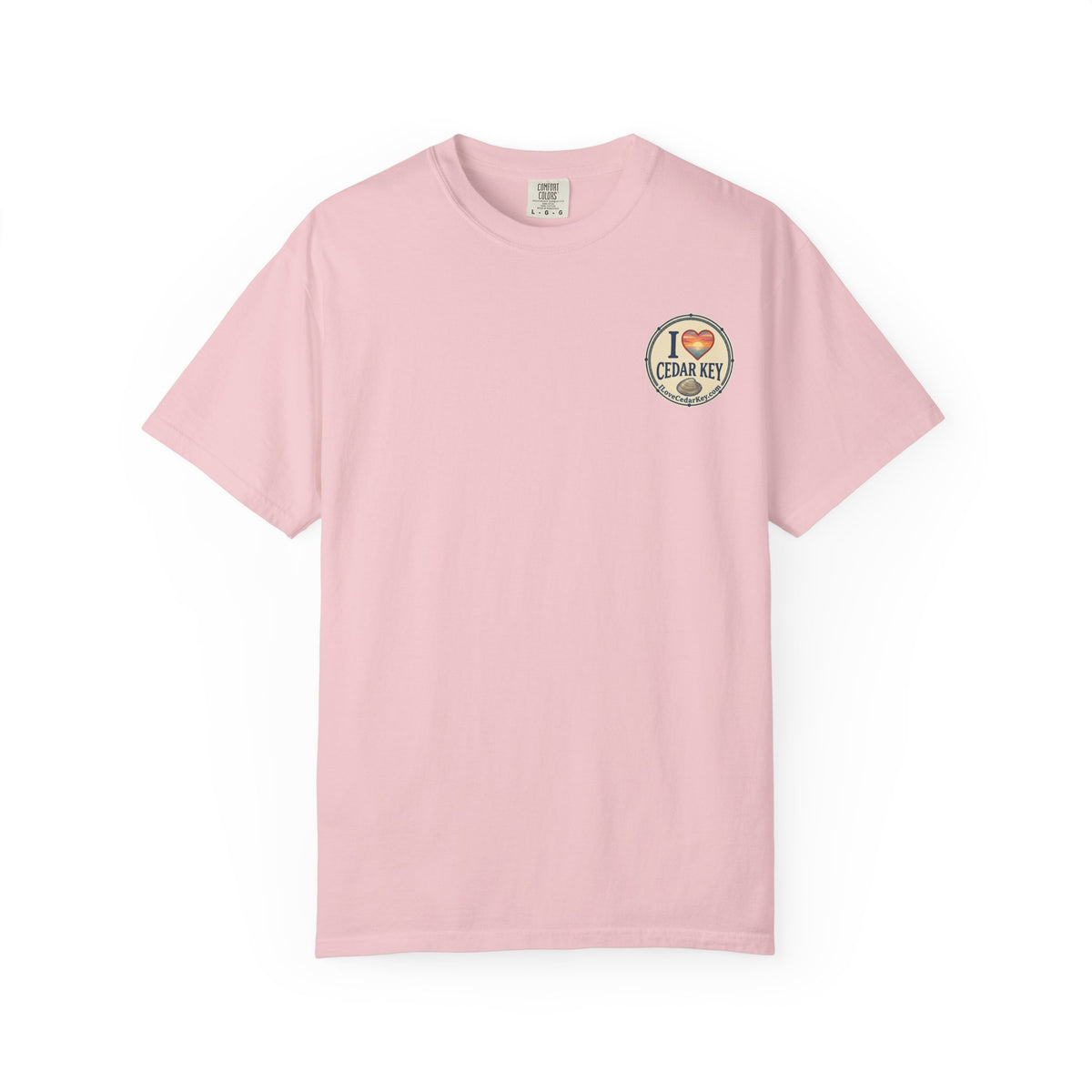 Official I Love Cedar Key logo Souvenir T-Shirt — Beach Tee