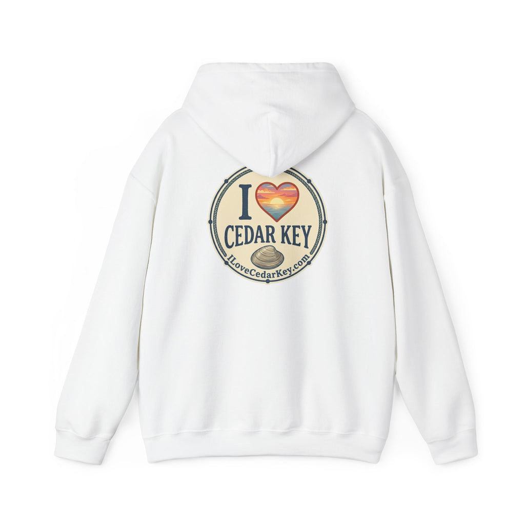 Hoodie - I  Love Cedar Key logo Pullover