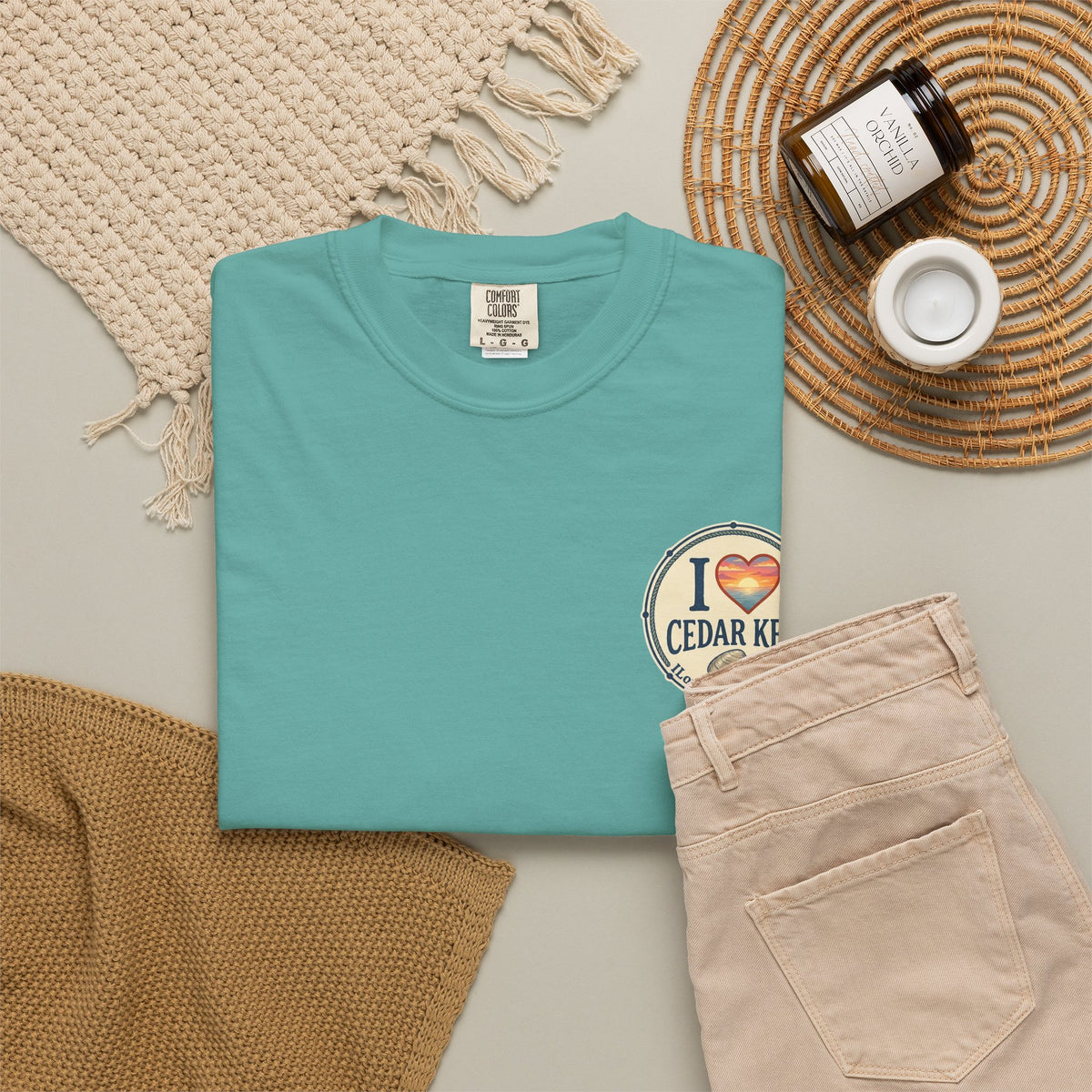 Official "I Love Cedar Key" Logo T-Shirt | Coastal Florida Tee
