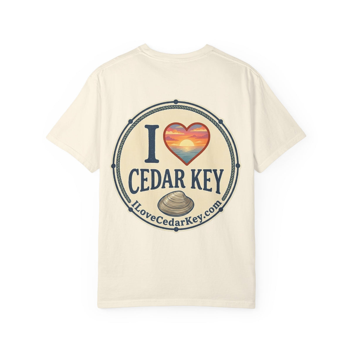 Official "I Love Cedar Key" Logo T-Shirt | Coastal Florida Tee