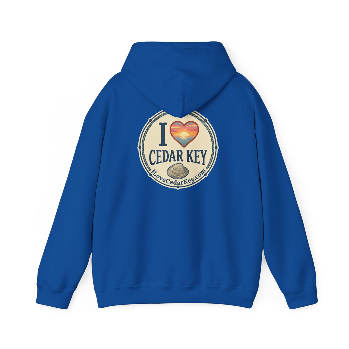 Hoodie - I  Love Cedar Key logo Pullover