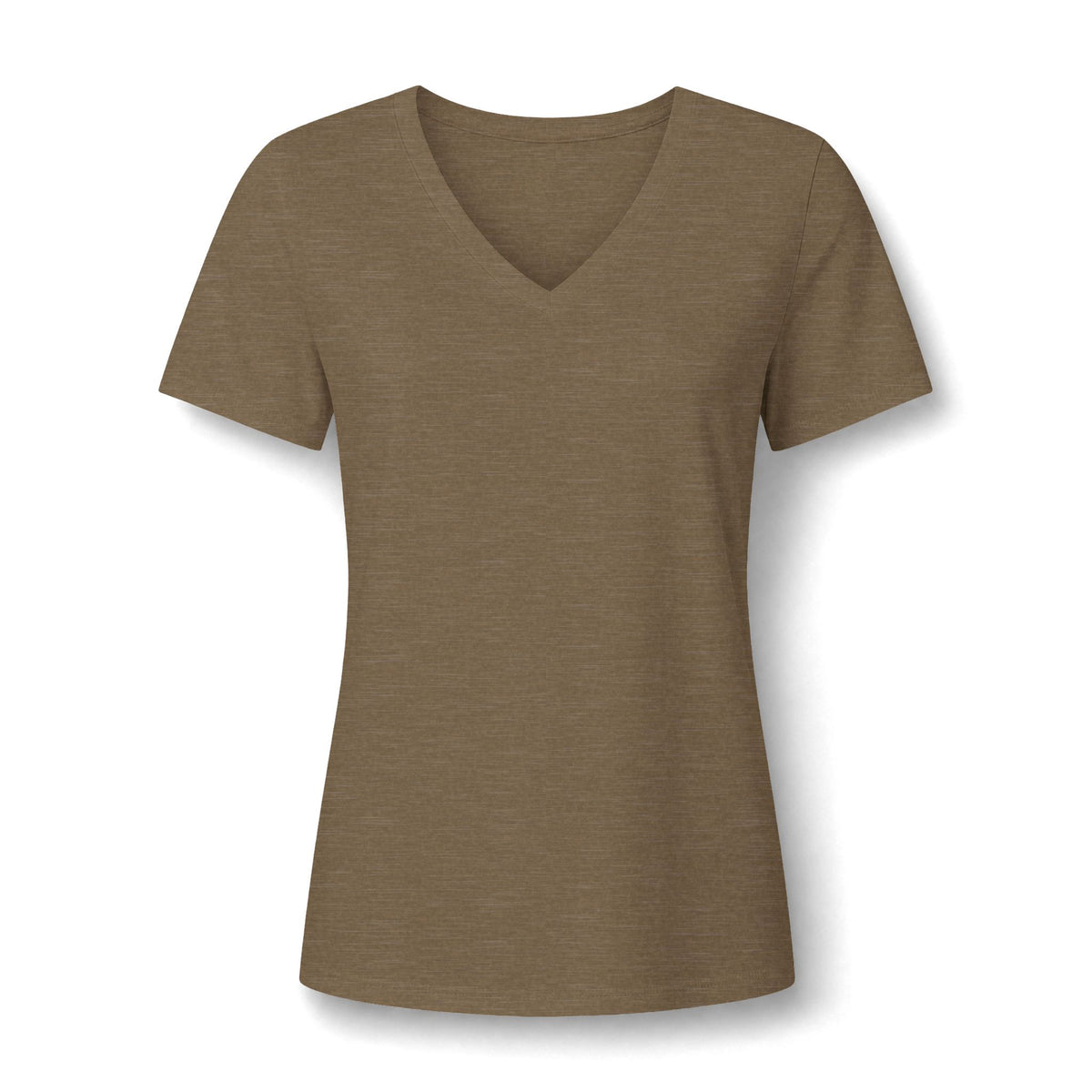I Love Cedar Key Women's Relaxed V-Neck Tee — Soft Heathered Everyday Shirt