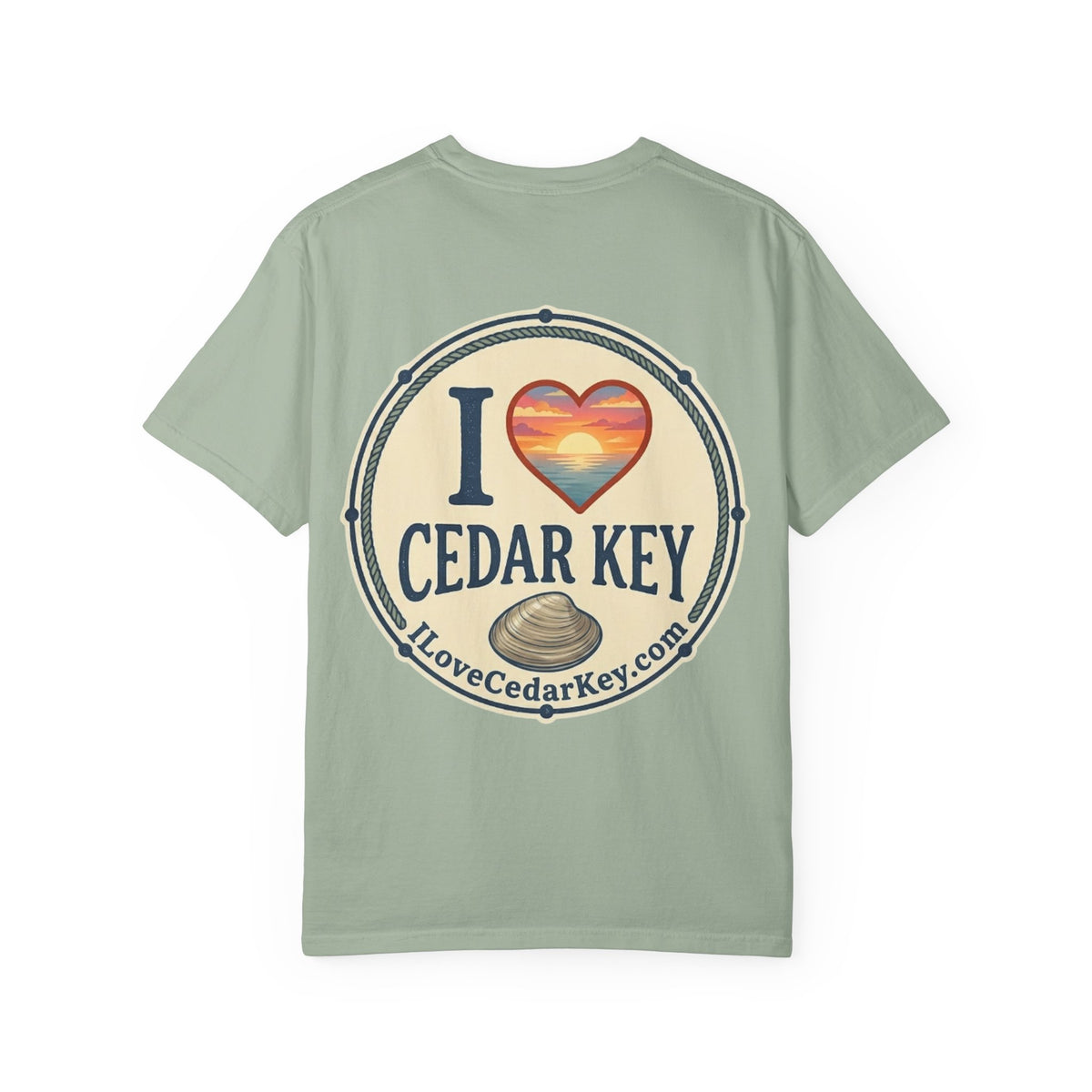 Official "I Love Cedar Key" Logo T-Shirt | Coastal Florida Tee