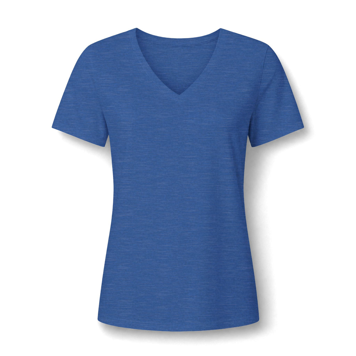 I Love Cedar Key Women's Relaxed V-Neck Tee — Soft Heathered Everyday Shirt