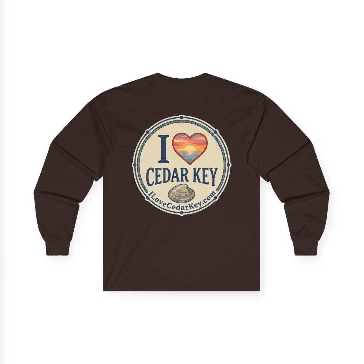 Official I Love Cedar Key logo  — Long Sleeve T-Shirt