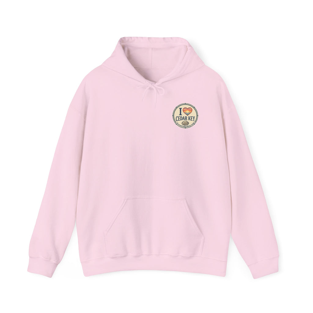 Hoodie - I  Love Cedar Key logo Pullover
