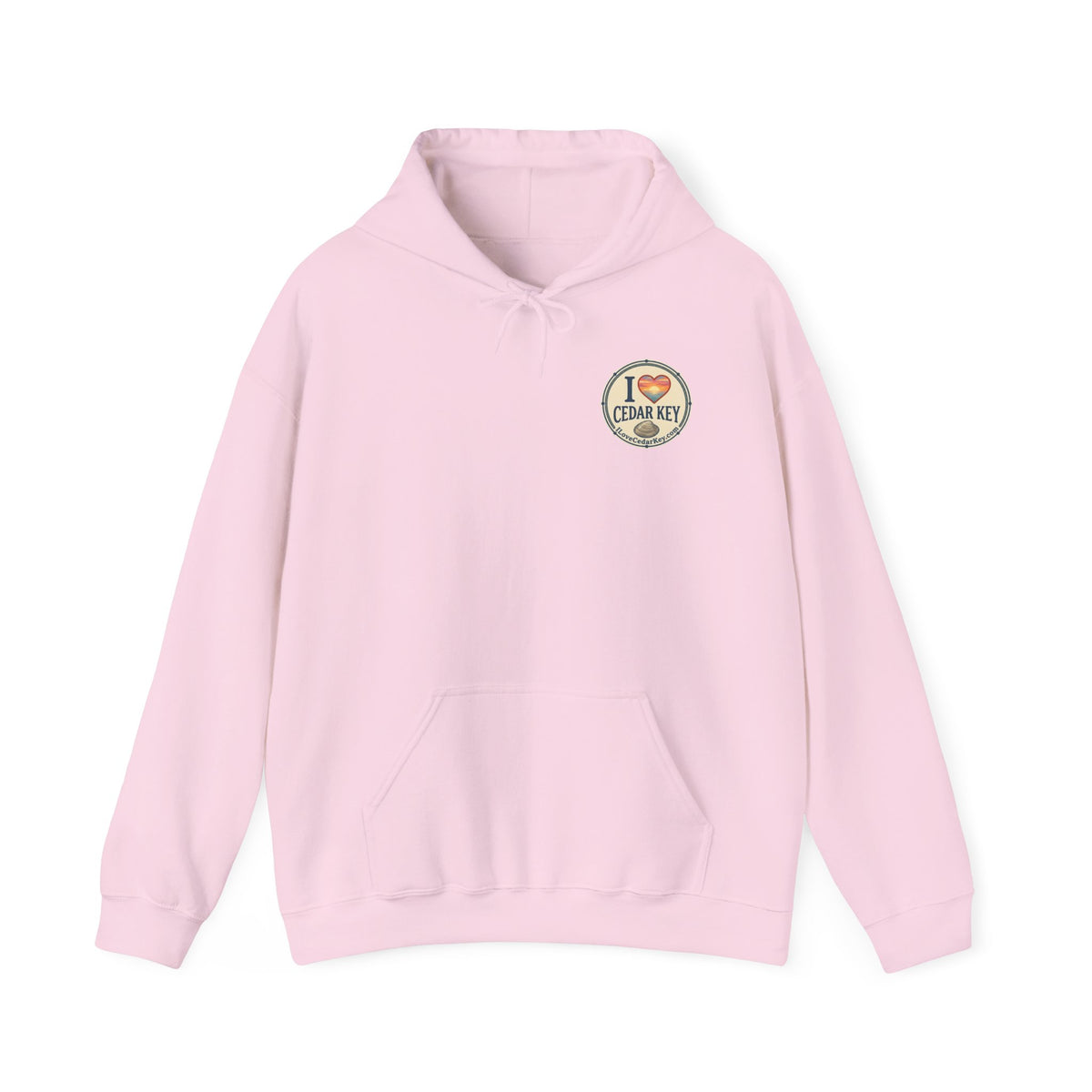 Hoodie - I  Love Cedar Key logo Pullover