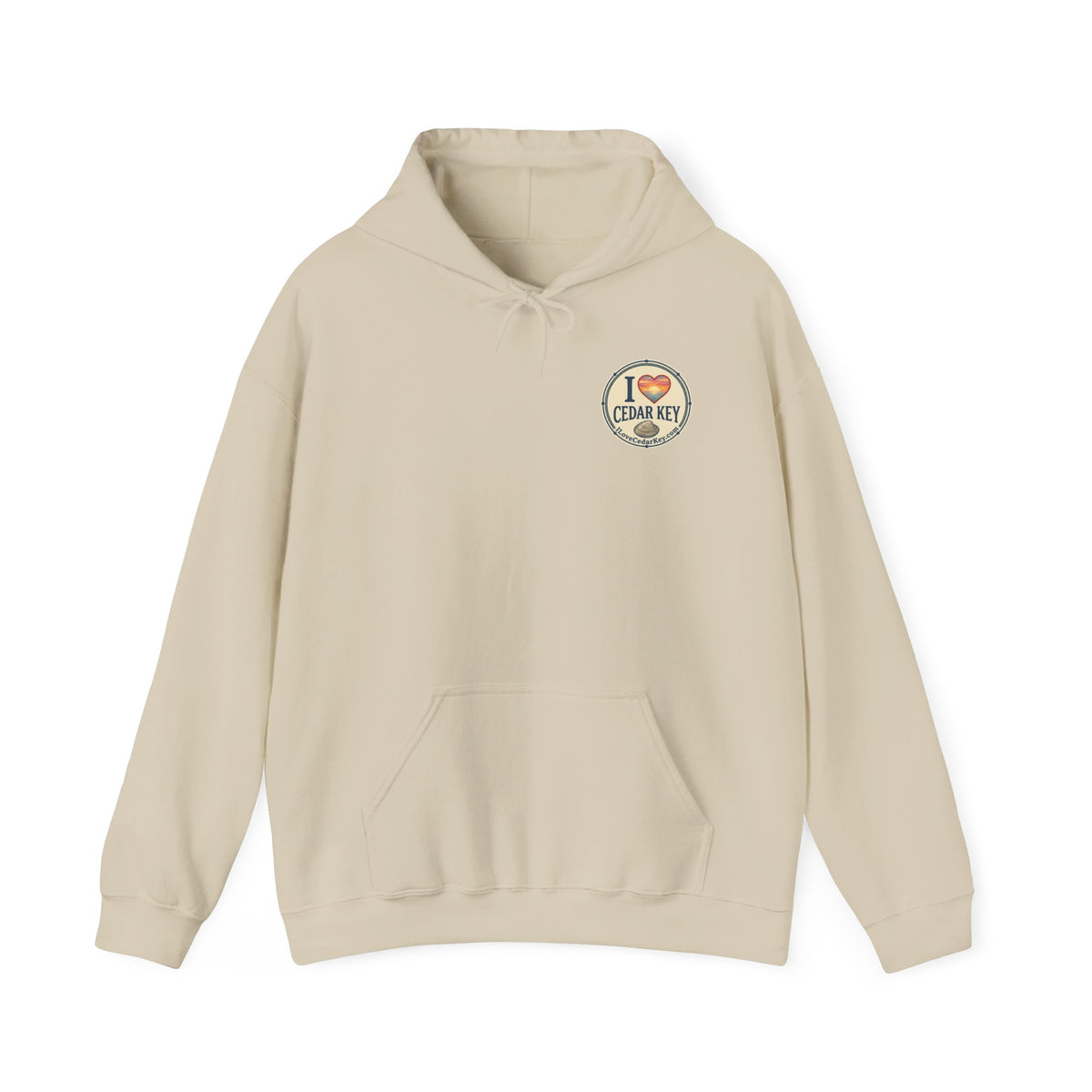 Hoodie - I  Love Cedar Key logo Pullover