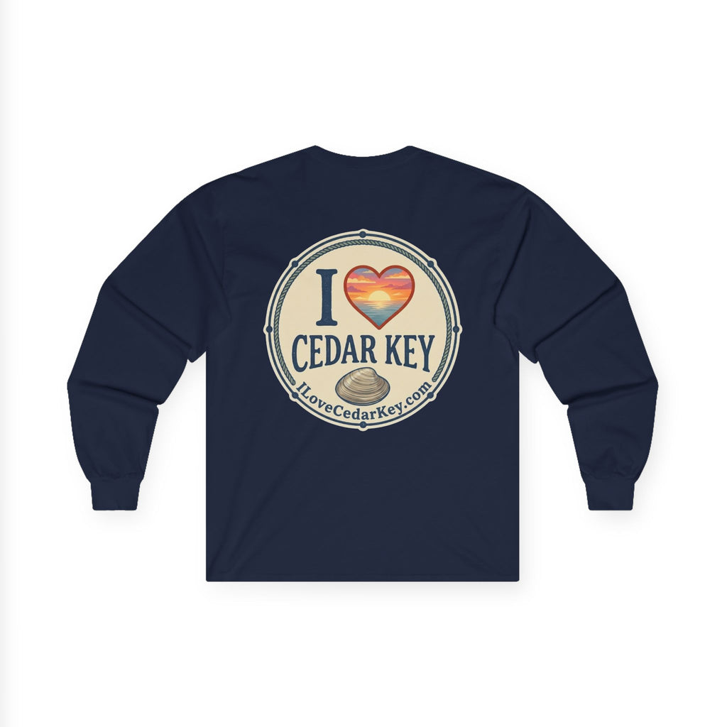 Official I Love Cedar Key logo  — Long Sleeve T-Shirt